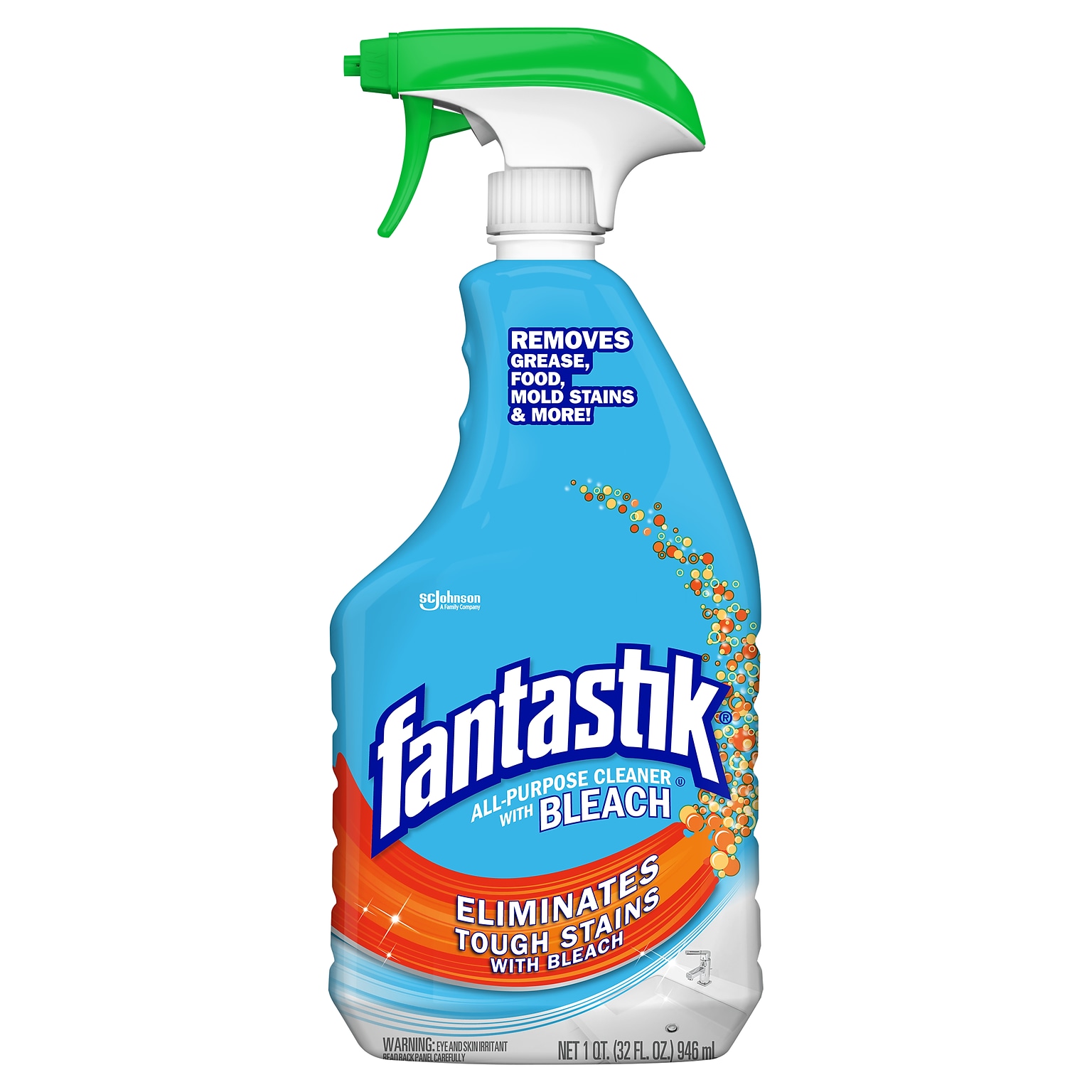 Fantastik All-Purpose Cleaner with Bleach, Fresh, 32 Oz. (696716)