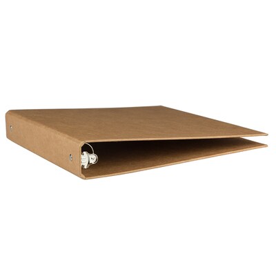 JAM Paper Heavy Duty 1" 3-Ring Non-View Binders, Brown (751KBR)