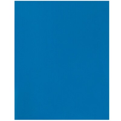 JAM Paper® Laminated Glossy 2 Pocket Presentation Folders, Blue, 100/Box (385GBU)