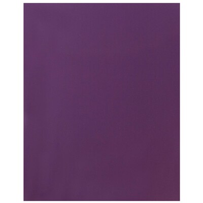 JAM Paper® Laminated Glossy 2 Pocket Presentation Folders, Purple, 100/Box (385GPU)