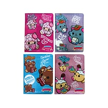 Inkology Smooshy Mushy Journal, 6 x 8, College Ruled, Assorted Colors, 8/Pack (INK-9825-08PDQ)