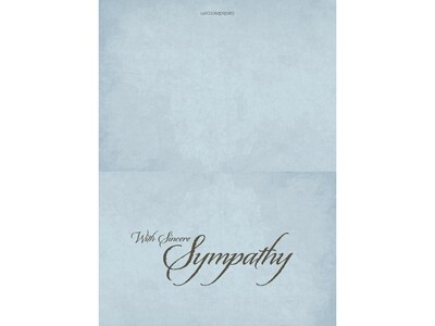 Great Papers! Sympathy Cards with Envelopes, 4.88" x 6.75", Linen/Green, 3/Pack (2020135PK3)