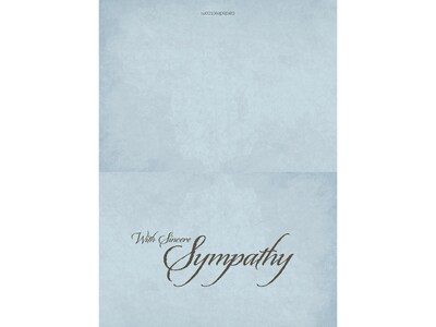 Great Papers! Sympathy Cards with Envelopes, 4.88 x 6.75, Linen/Green, 3/Pack (2020135PK3)