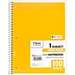 Mead 1-Subject Spiral Notebook, 8" x 10 1/2", Wide Ruled, 100 Sheets, Each (05514)