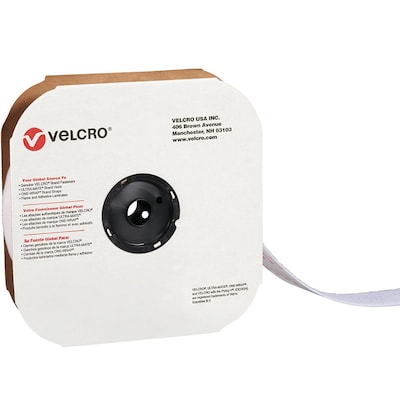 Velcro Hook Only Tape 2 x 75 Sticky Back Hook & Loop Fastener, White, Roll (VEL139)