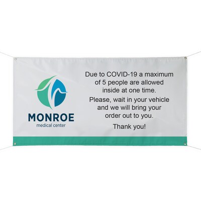 Custom Full Color Horizontal Mesh Banner, 24 x 48, 9 oz. Mesh