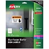 Avery Surface Safe Laser/Inkjet Sign Labels, 5 x 3.5, White, 4/Sheet, 15 Sheets/Pack (61514)