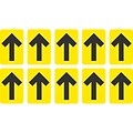 National Marker Walk-On™ Floor Decal, Arrow, 6 x 4, Yellow, 10 (WFS85YL)