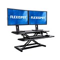 FlexiSpot 35 Sit-Stand Desk Converter, Black (M7MB5)