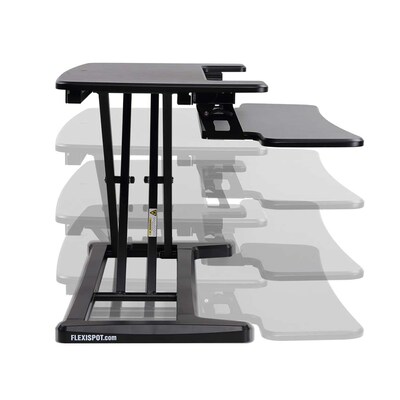 FlexiSpot 35" Sit-Stand Desk Converter, Black (M7MB5)