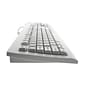 Seal Shield SSWKSV207L Silver Seal ABS Plastic Wired Waterproof QWERTY Keyboard for Windows/Mac, White