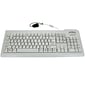 Seal Shield Silver Seal Glow Wired USB Waterproof Keyboard, White (SSWKSV207G)