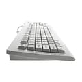Seal Shield Silver Seal Glow Wired USB Waterproof Keyboard, White (SSWKSV207G)