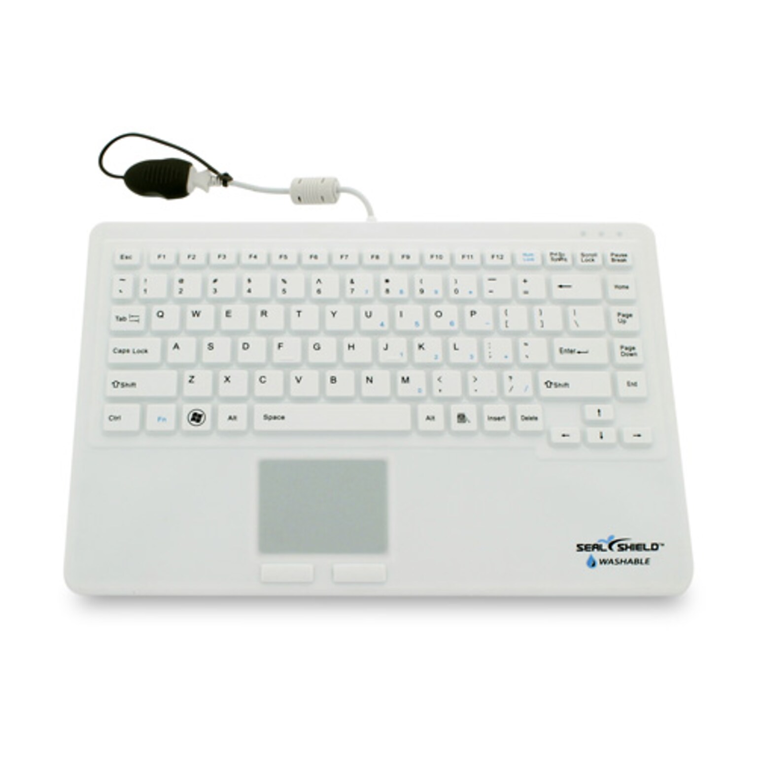 Seal Shield Seal Touch Wired USB Waterproof Keyboard, White (SW87P2)