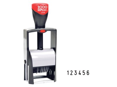 2000 Plus Classic Line 2006 Numbering Stamp, 6-Band, Black Ink (011234)