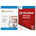 Microsoft 365 Personal McAfee Internet Security for Windows/Mac/Android/iOS, 1 Person/3 Devices, Download (QQ2-00021)