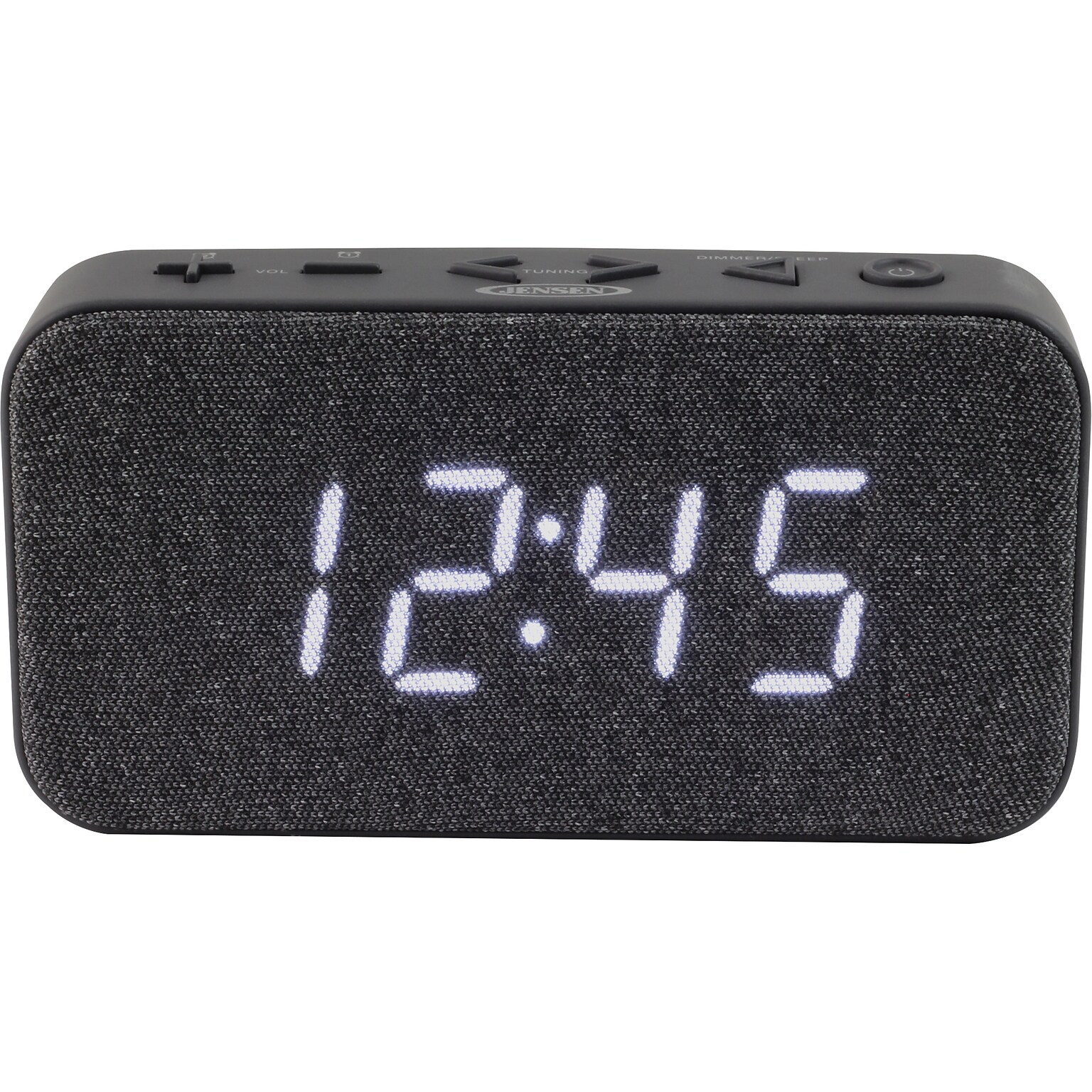Jensen JCR-229 Dual Alarm Clock Radio, Black (JCR-229)