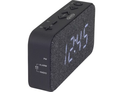 Jensen JCR-229 Dual Alarm Clock Radio, Black (JCR-229)