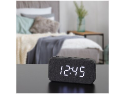 Jensen JCR-229 Dual Alarm Clock Radio, Black (JCR-229)