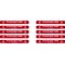National Marker Walk-On™ Floor Decal, Please Wait Here, 2.25 x 20, Red/White, 10 (WFS8010)