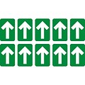 National Marker Walk-On™ Floor Decal, Arrow, 6 x 4, Green, 10 (WFS85GR)