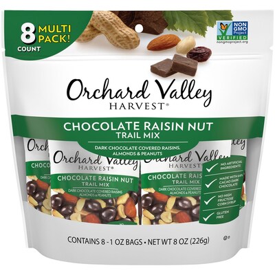 Orchard Valley Harvest Chocolate Raisin Nut Trail Mix, 8 oz. (JOH13663)