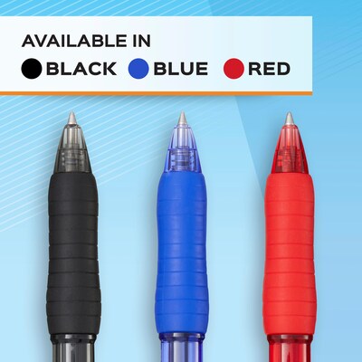 Paper Mate Profile Retractable Gel Pen, Medium Point, Blue Ink, Dozen (2095472)