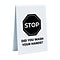 Custom Plastic Engraved Table Tent Sign, Stop-Did You Wash, 8 x 6