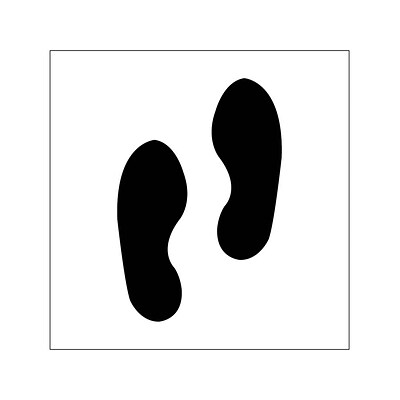National Marker Stencil, Footprint, 24 x 24 (PMS229)