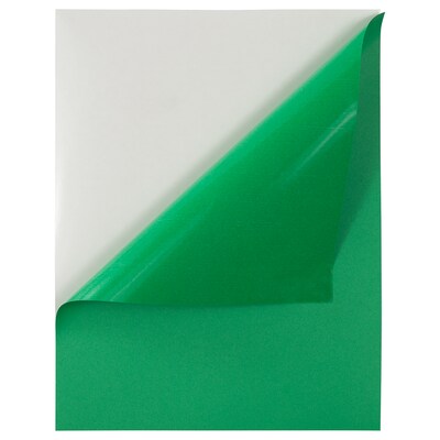 JAM Paper Shipping Labels, 8 1/2" x 11", Green, 1 Label/Sheet, 10 Sheets/Pack (337628607)