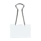 JAM Paper Large Binder Clips, 3/4" Capacity, White, 12/pack (340BCwh)