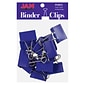 JAM Paper Large Binder Clips, 3/4" Capacity, Purple, 12/Pack (340BCpu)