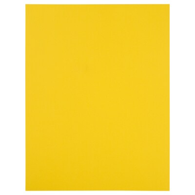 JAM Paper Shipping Labels, 8 1/2" x 11", Yellow, 1 Label/Sheet, 10 Labels/Pack (337628610)