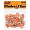 JAM Paper Colorful Small Binder Clips, 3/8 Capacity, Orange, 25/Pack (334BCOR)