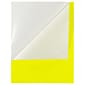 JAM Paper Shipping Labels, 8 1/2" x 11", Neon Yellow, 1 Label/Sheet, 10 Labels/Pack (337628611)