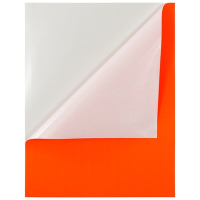 JAM Paper Shipping Labels, Full Page, 8 1/2 x 11 Sticker Paper, Neon Red, 1 Label/Sheet, 10 Labels/Pack (337628604)