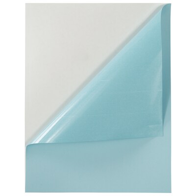 JAM Paper® Shipping Labels, 8 1/2" x 11", Baby Blue, 1 Label/Sheet, 10 Sheets/Pack (337628606)