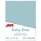 JAM Paper® Shipping Labels, 8 1/2 x 11, Baby Blue, 1 Label/Sheet, 10 Sheets/Pack (337628606)