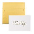 JAM Paper Thank You Formal Cards with Envelopes, Gold (2237719075)