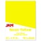 JAM Paper Shipping Labels, 8 1/2 x 11, Neon Yellow, 1 Label/Sheet, 10 Labels/Pack (337628611)