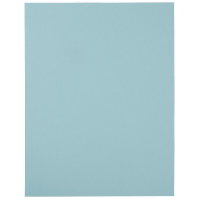 JAM Paper® Shipping Labels, 8 1/2" x 11", Baby Blue, 1 Label/Sheet, 10 Sheets/Pack (337628606)