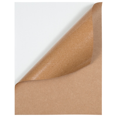 JAM Paper® Shipping Labels, 8 1/2" x 11", Brown Kraft, 1 Label/Sheet, 10 Sheets/Pack (337628602)
