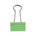 JAM Paper Colored Small Binder Clips, 3/8 Capacity, Green, 25/Pack (334BCGR)