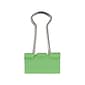 JAM Paper Colored Small Binder Clips, 3/8" Capacity, Green, 25/Pack (334BCGR)