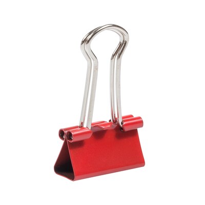 JAM Paper® Colored Binder Clips, Small, 19mm, Red, 25/pack (334BCRE)