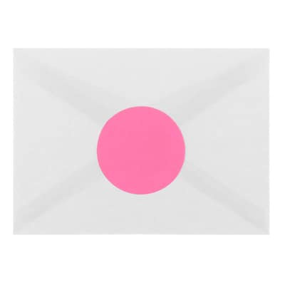 JAM Paper® Circle Round Label Sticker Seals, 2.5 Inch Diameter, Ultra Pink, 120/Pack (147628587)