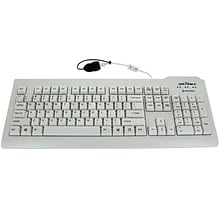 Sealshield Silver Seal Waterproof Wired Keyboard, White (SSWKSV207)