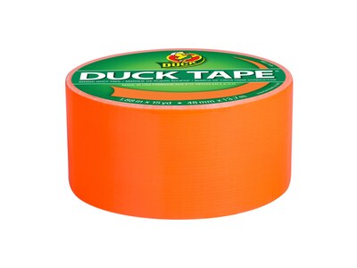 Duck Heavy Duty Duct Tape Set, 1.88 x 15 Yds./1.88 x 20 Yds., Orange/Yellow, 2 Rolls/Pack (DUCKORY