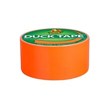 Duck Heavy Duty Duct Tape Set, 1.88 x 15 Yds./1.88 x 20 Yds., Orange/Yellow, 2 Rolls/Pack (DUCKORY