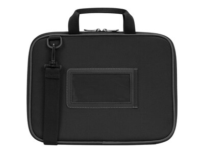 Targus Work-In Essentials Polyurethane Laptop Sleeve for 11.6" Laptops, Black/Grey (TED006GL)